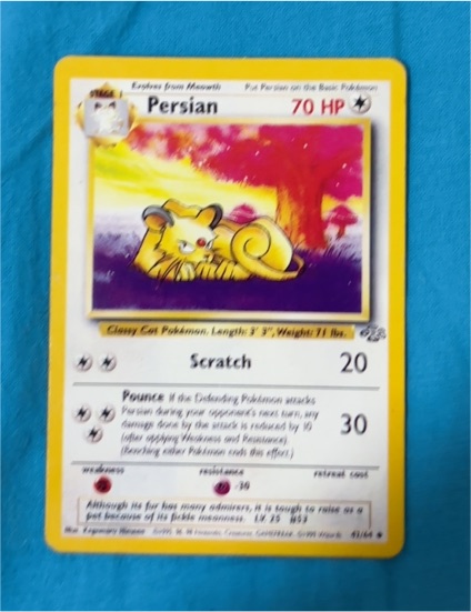 1999 Pokémon Jungle #42 Persian — front