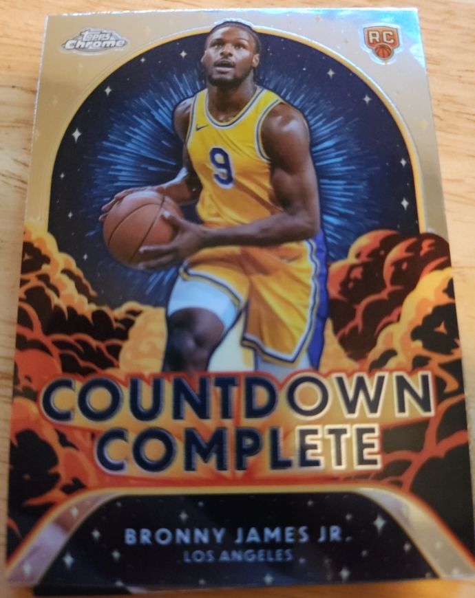 2024-25 Topps Chrome #CC-25 Bronny James Jr. — front
