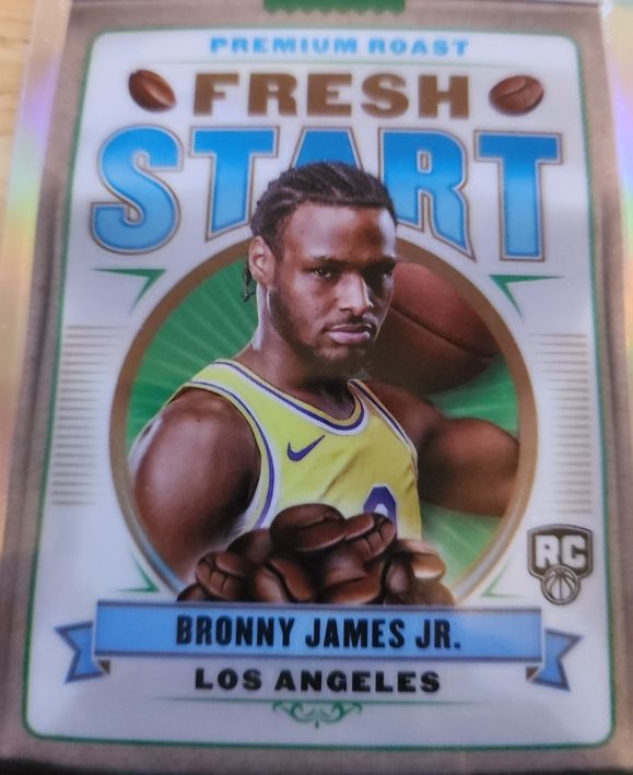 2024-25 Topps Chrome Fresh Start #FS-15 Bronny James Jr. — front