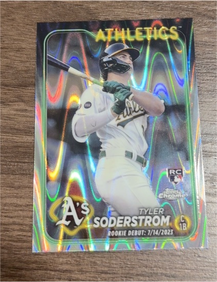 2024 Topps Chrome Update #USC22 Tyler Soderstrom Rookie Debut — front