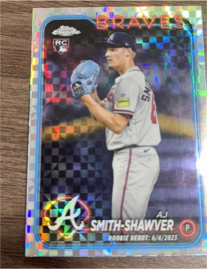 2024 Topps Chrome Update #USC87 AJ Smith-Shawver — front