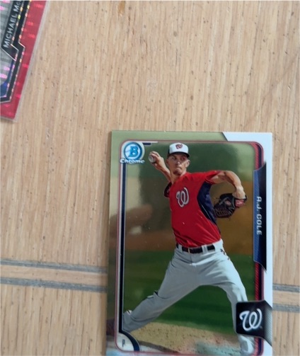 2015 Bowman Chrome Prospects #BCP8 A.J. Cole — front
