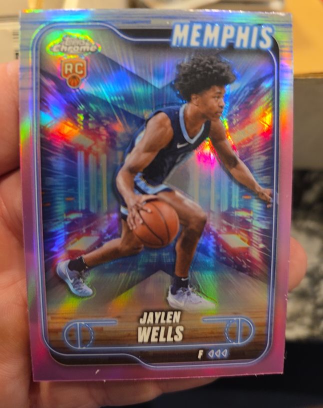 2024-25 Topps Chrome #185 Jaylen Wells — front