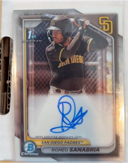 2024 Bowman Chrome #CPA-RS Romeo Sanabria — front
