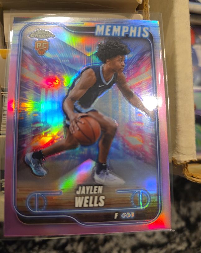 2024-25 Topps Chrome #185 Jaylen Wells — front