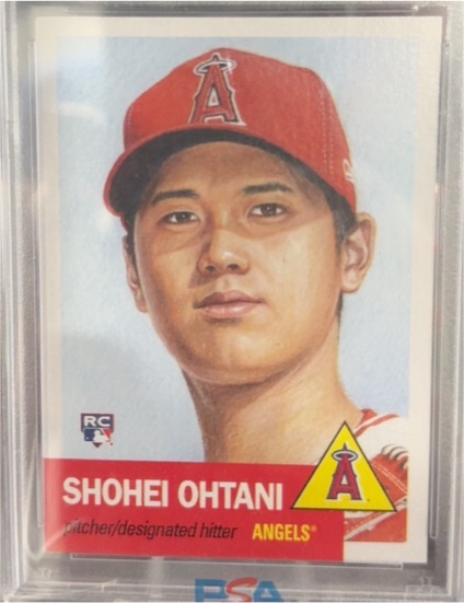 2018 Topps Living Set #7 Shohei Ohtani Rookie Card — front