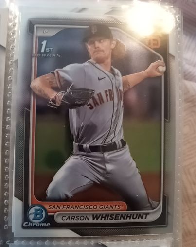 2024 Bowman Chrome Prospects #BCP-96 Carson Whisenhunt — front