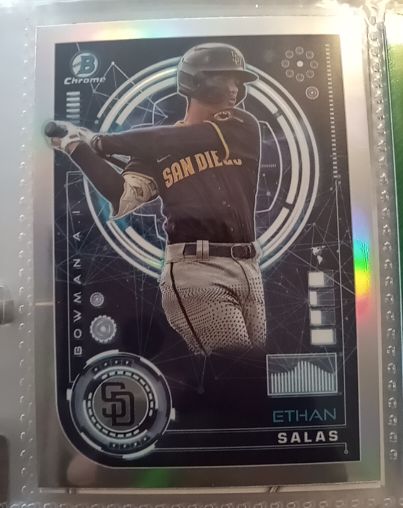 2024 Bowman Chrome #BAI-14 Ethan Salas — front