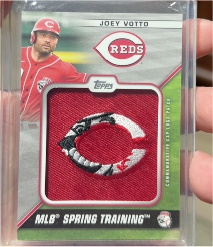 2021 Topps Spring Training Cap Logo Joey Votto — front