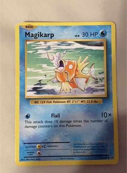 2016 Pokémon XY Evolutions #33 Magikarp — front