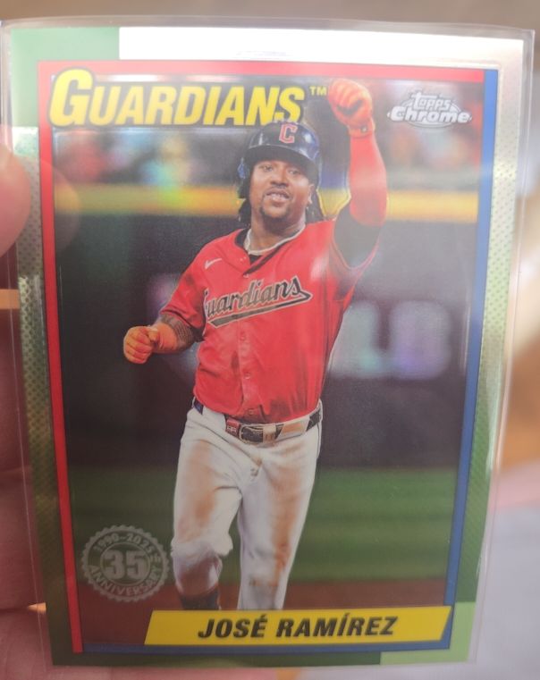 2025 Topps Chrome 35th Anniversary #90CB-5 José Ramírez — front