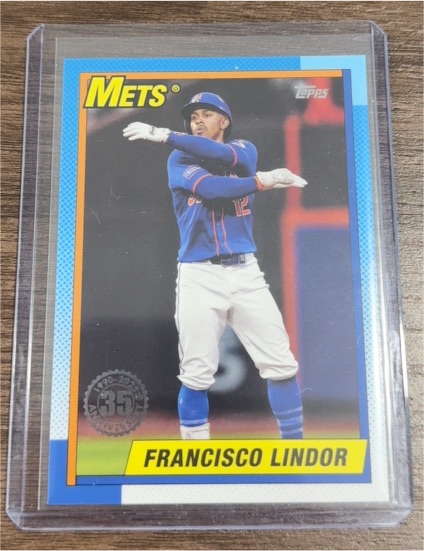 2025 Topps Series 1 1990 35th Anniversary #T90-38 Francisco Lindor — front