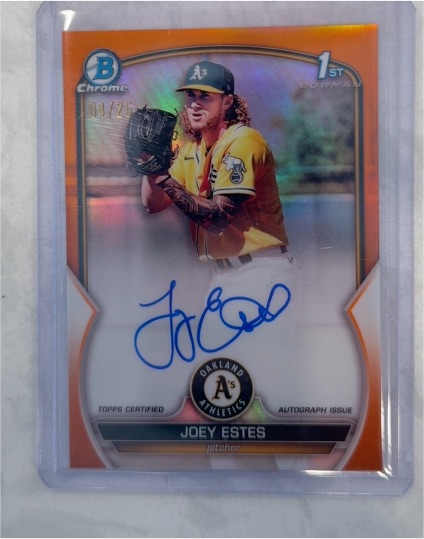 2023 Bowman Chrome #CPA-JE Joey Estes — front
