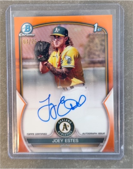 2023 Bowman Chrome #CPA-JE Joey Estes — front