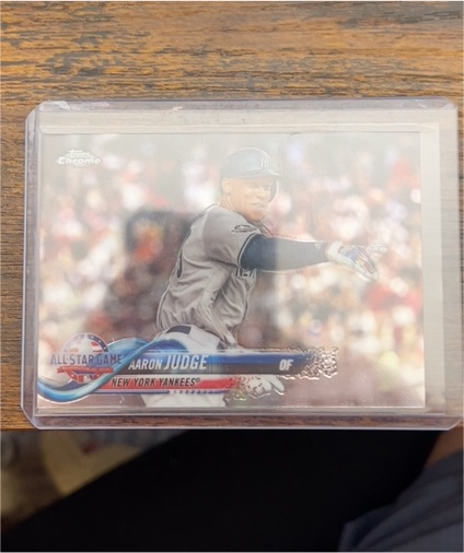 2018 Topps Chrome Update #HMT70 Aaron Judge — front