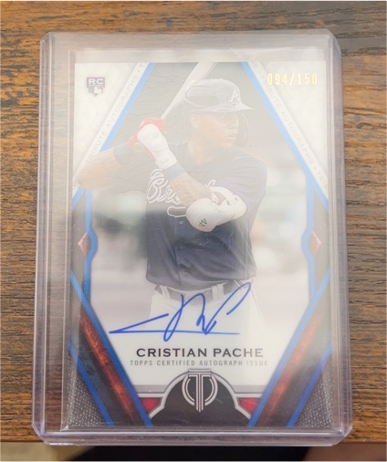 2021 Topps Tribute #TA-CP Cristian Pache — front
