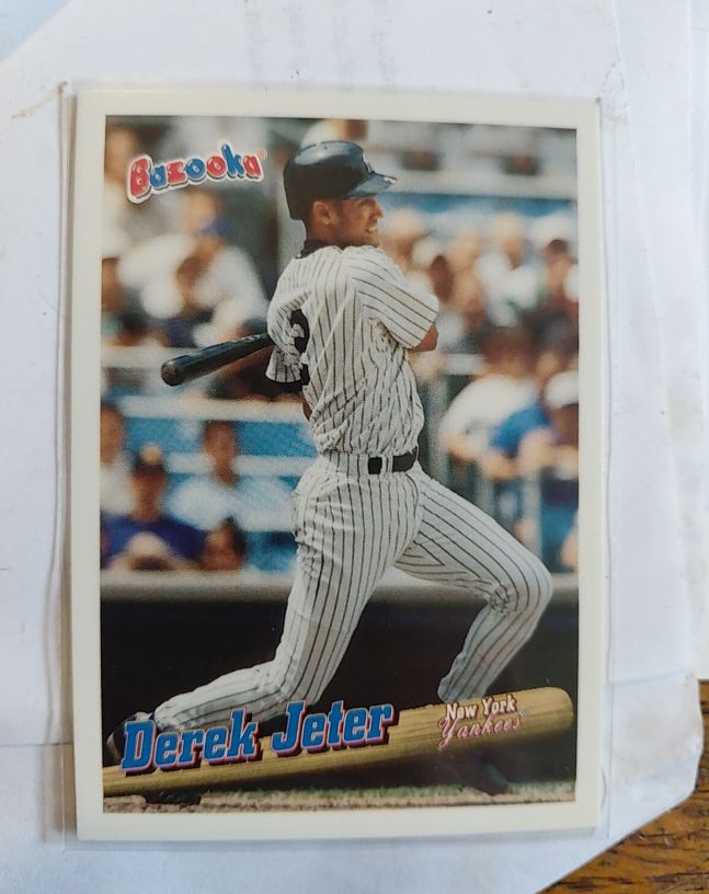 1996 Topps Bazooka #80 Derek Jeter — front