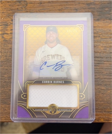 2022 Topps Triple Threads #ASJR-CB Corbin Burnes — front