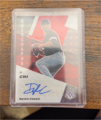 2021 Panini Mosaic #AM-DC Dylan Cease Autographs — front