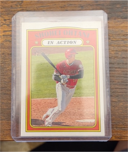 2021 Topps Heritage #246 Shohei Ohtani In Action — front