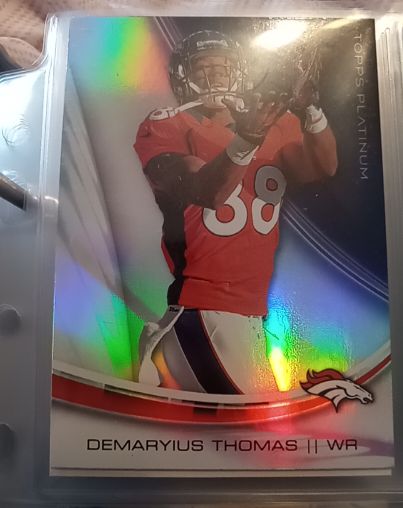 2013 Topps Platinum #3 Demaryius Thomas Denver Broncos — front