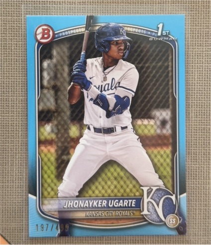 2025 Bowman Prospects #BP-123 Jhonayker Ugarte — front