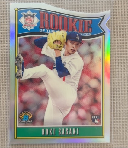 2025 Bowman Chrome Rookie of the Year Favorites #ROY-10 Roki Sasaki — front