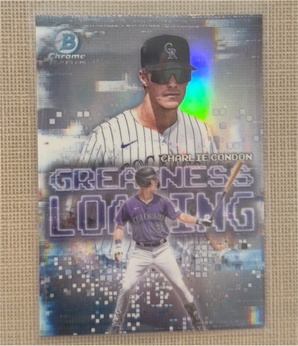 2025 Bowman Chrome Greatness Loading #GL-7 Charlie Condon — front