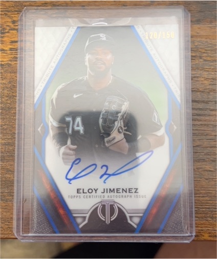 2021 Topps Tribute Autographs #TAPC Eloy Jimenez — front