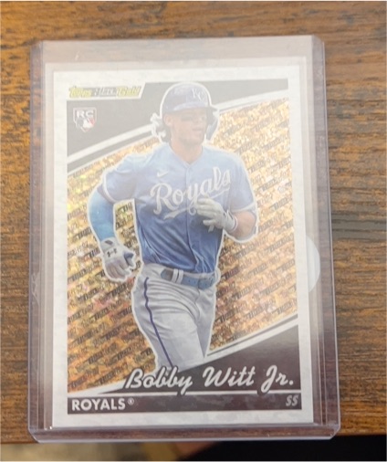 2022 Topps Update Series Black Gold #BG-11 Bobby Witt Jr. — front
