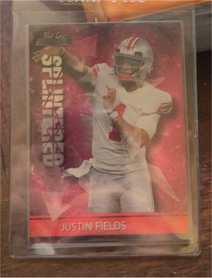 2021 Wild Card Alumination Splintered #SP-3 Justin Fields — front