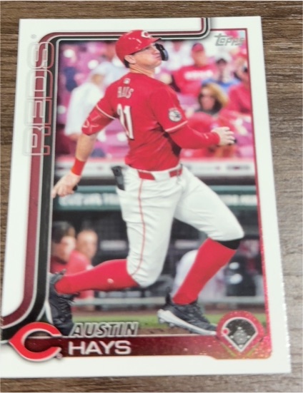 2025 Topps #613 Austin Hays — front