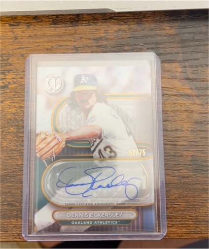 2024 Topps Tribute #TA-DE Dennis Eckersley — front