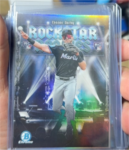 2025 Bowman Chrome #RR-13 Connor Norby Rockstar Rookies — front