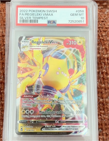2022 Pokémon SWSH #058 Regieleki VMAX — front