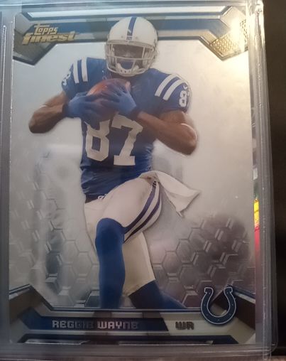 2013 Topps Finest #17 Reggie Wayne — front