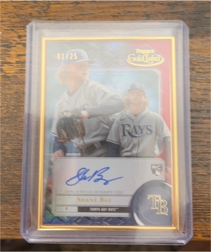 2022 Topps Gold Label Framed Autograph #FA-SB Shane Baz RC — front