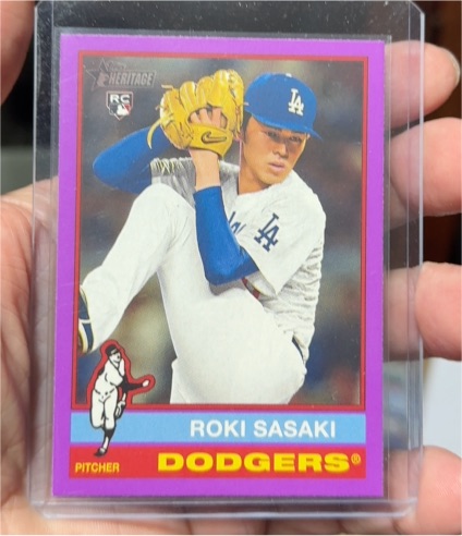 2025 Topps Heritage #224 Roki Sasaki — front