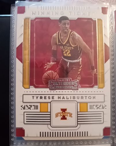 2020 Panini Contenders Draft Picks #34 Tyrese Haliburton — front