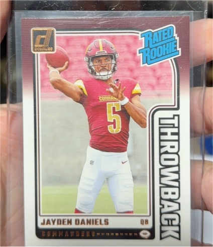 2024 Donruss Rated Rookie Throwback #43 Jayden Daniels — front