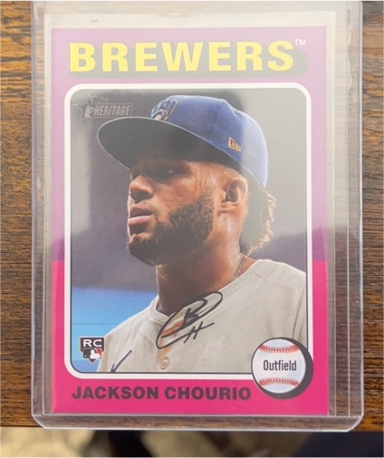 2024 Topps Heritage High Number #632 Jackson Chourio — front