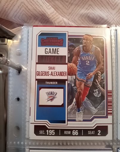 2023-24 Panini Contenders #52 Shai Gilgeous-Alexander Season Ticket — front