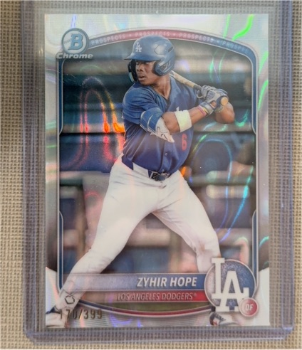 2025 Bowman Chrome Prospects #BCP-2 Zyhir Hope — front