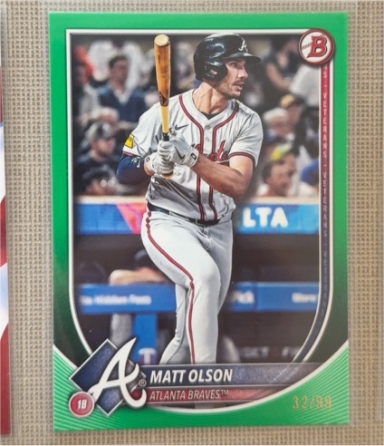 2025 Bowman #98 Matt Olson — front
