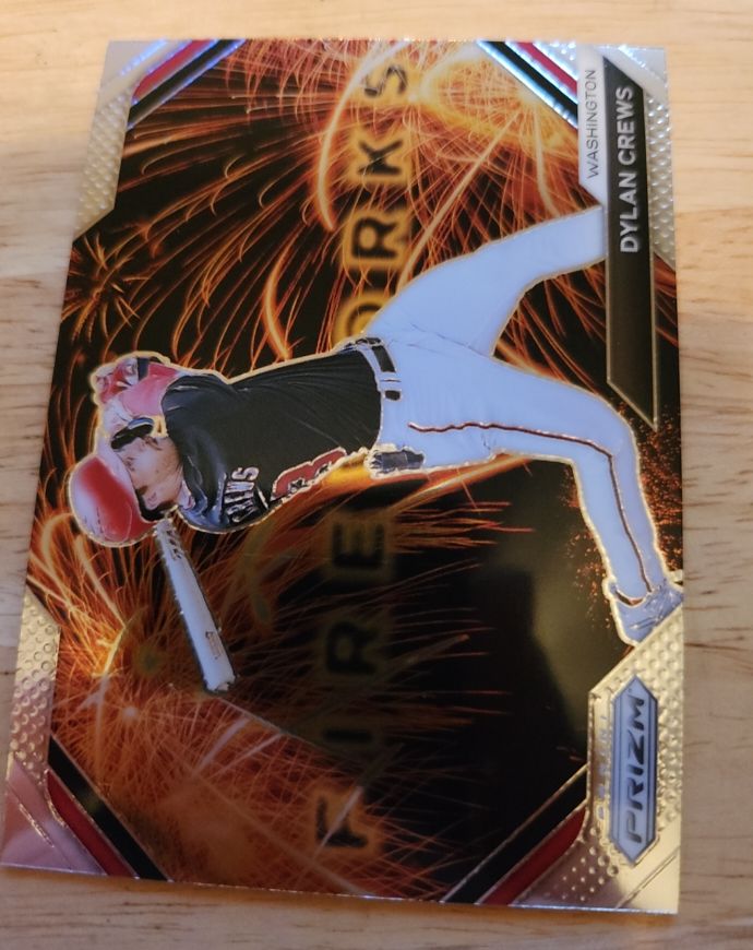 2024 Panini Prizm Fireworks #14 Dylan Crews — front