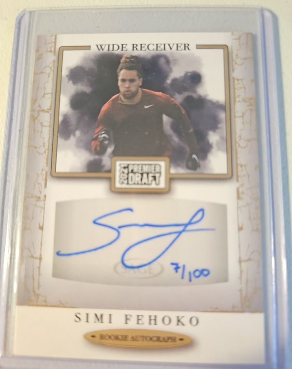 2021 Sage Premier Draft Autographs #A150 Simi Fehoko — front