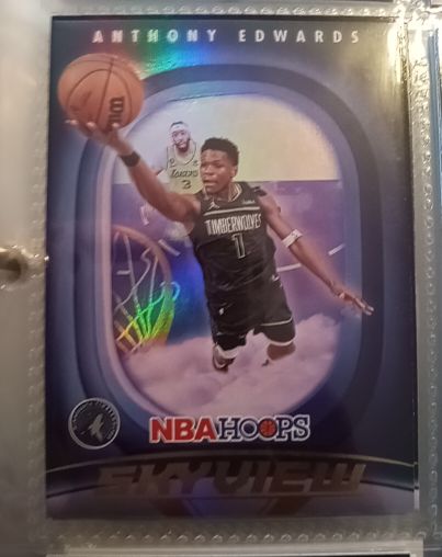 2023-24 Panini NBA Hoops Skyview #9 Anthony Edwards — front