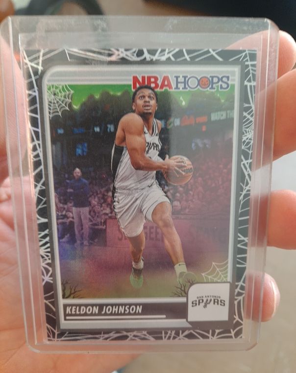 2023-24 Panini NBA Hoops Haunted Hoops #118 Keldon Johnson — front