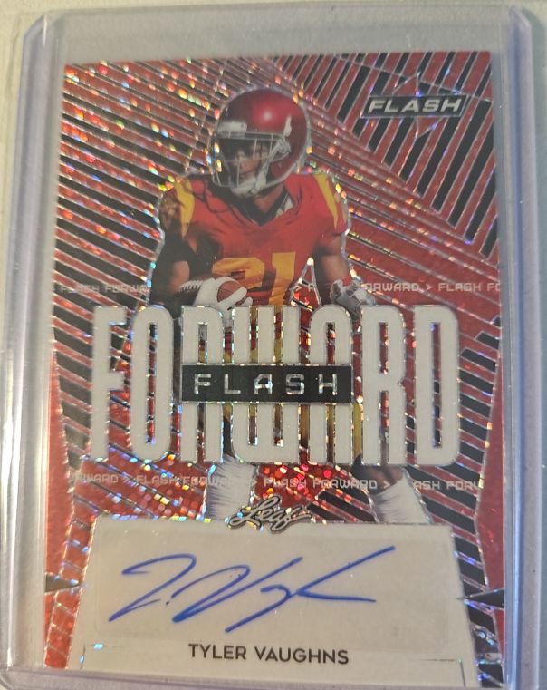 2021 Leaf Flash Flash Forward Auto #FFTV1 Tyler Vaughns — front