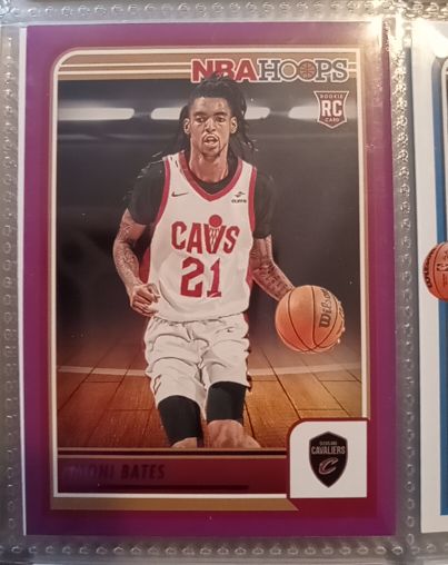 2023-24 Panini NBA Hoops #266 Emoni Bates Rookie Cleveland Cavaliers — front
